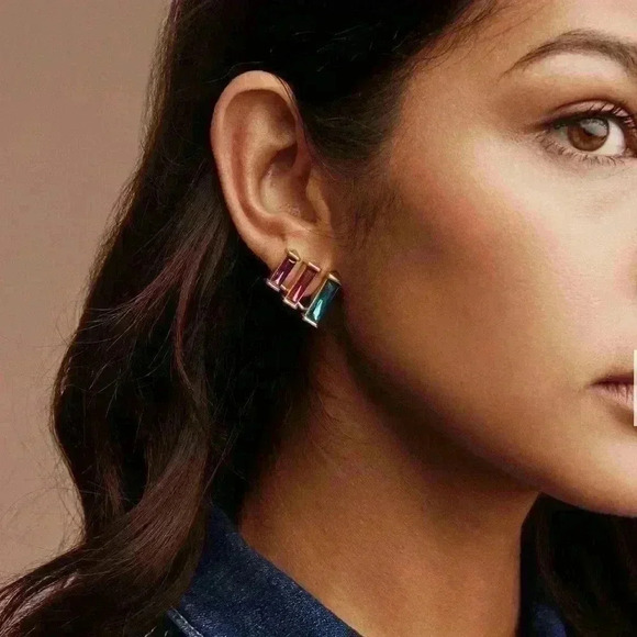 NWT KENDRA SCOTT Lilac Brooks Silver Ear Climber - Picture 2 of 5